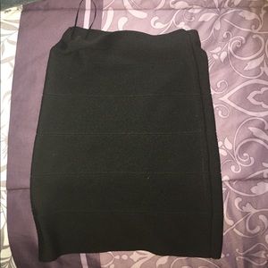 Black pencil skirt