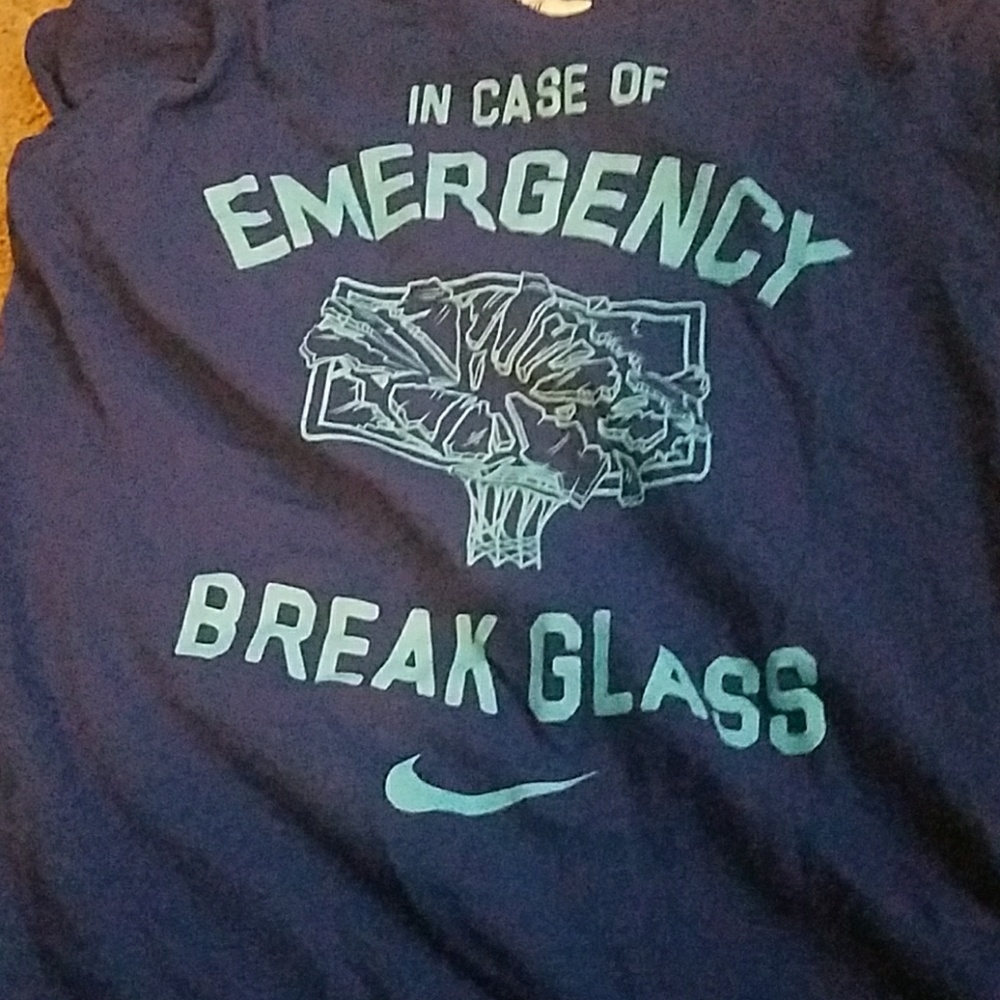 Nike "break glass" graphic tee