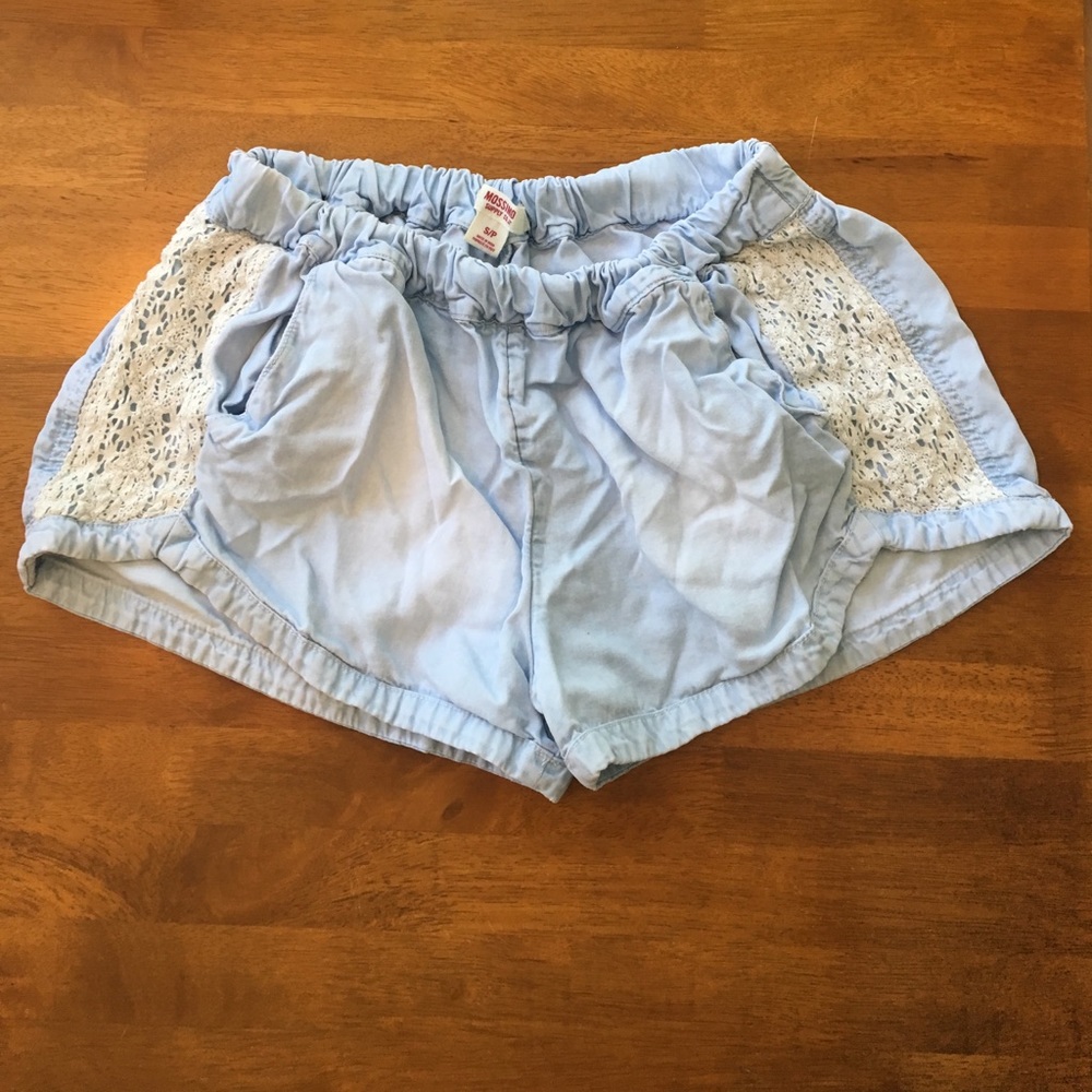 Blue shorts