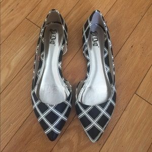 Black and White plaid ballet flats