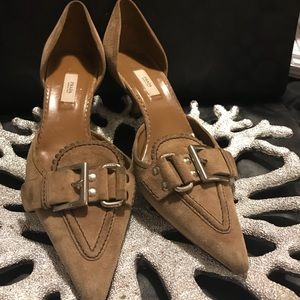 Prada Suede Kitten Heels