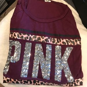 Long sleeve sequin VS PINK  shirt