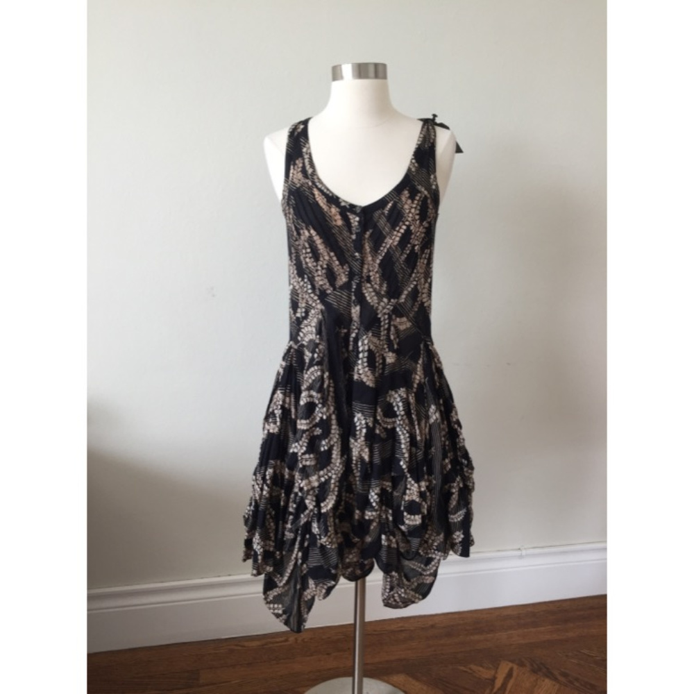 All Saints Helix leaves/strip Sleeveless Dress NWT