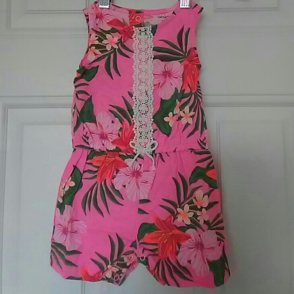 Hawaiian floral romper from Carter's
