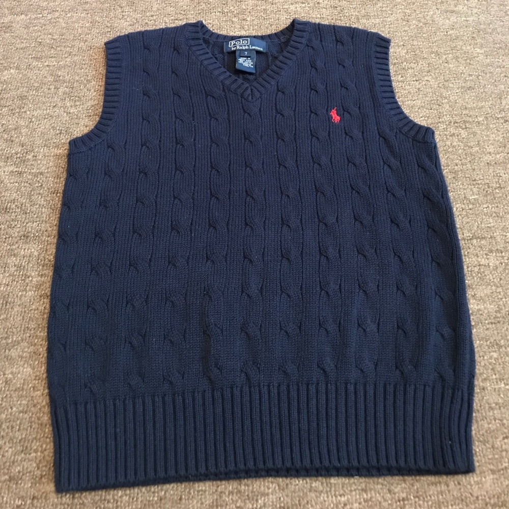 Polo children's size 7 sweater vest