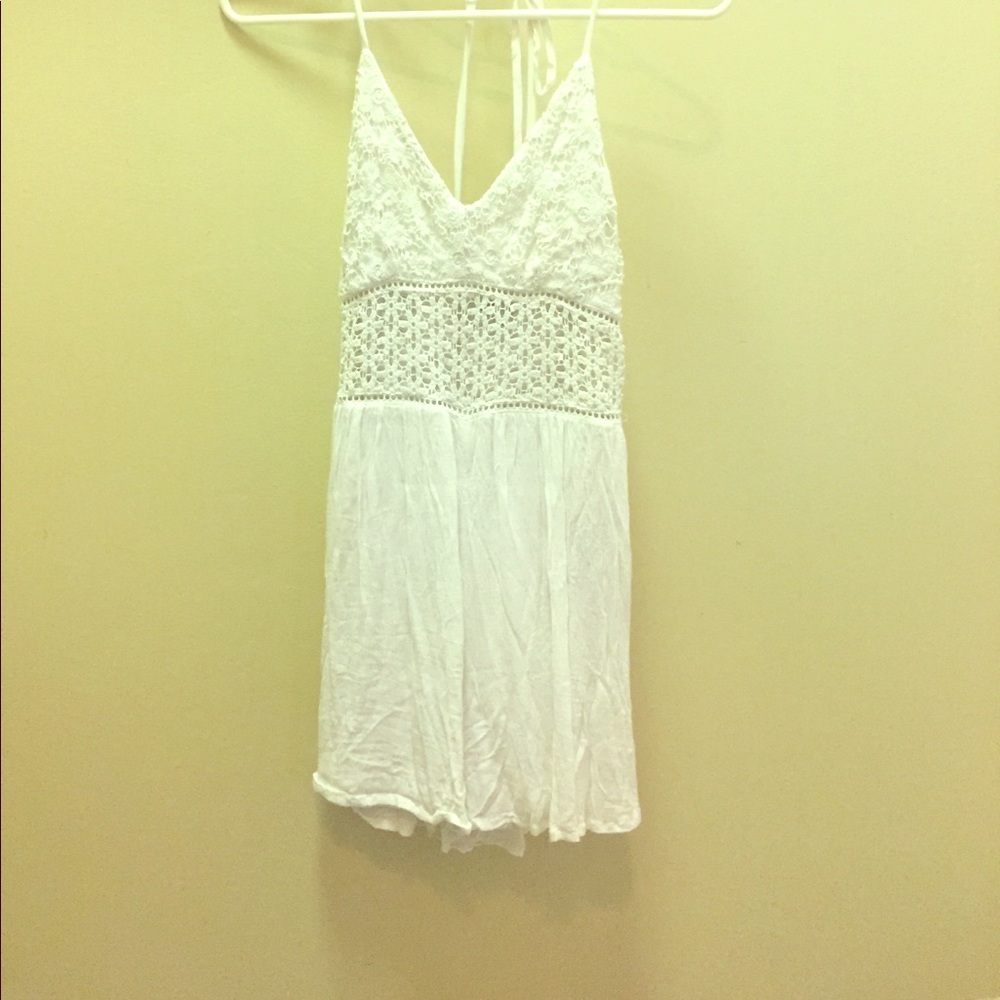 Abercrombie & Fitch White Romper