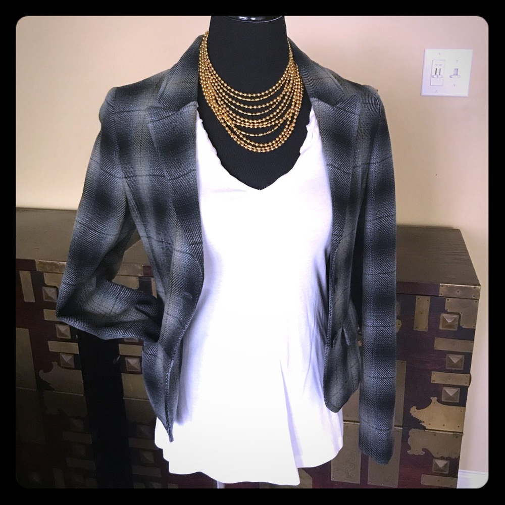 Plaid Print H&M Blazer