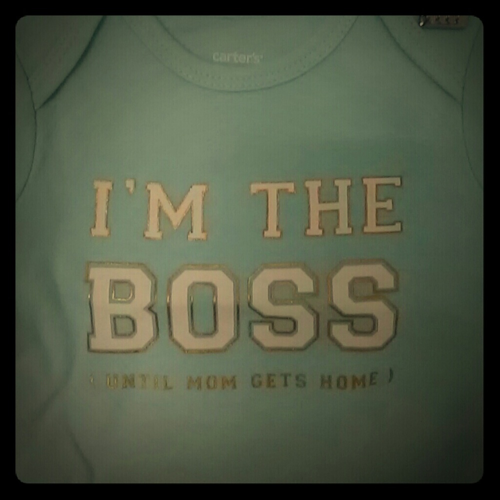 I'm the boss short sleeve body suit