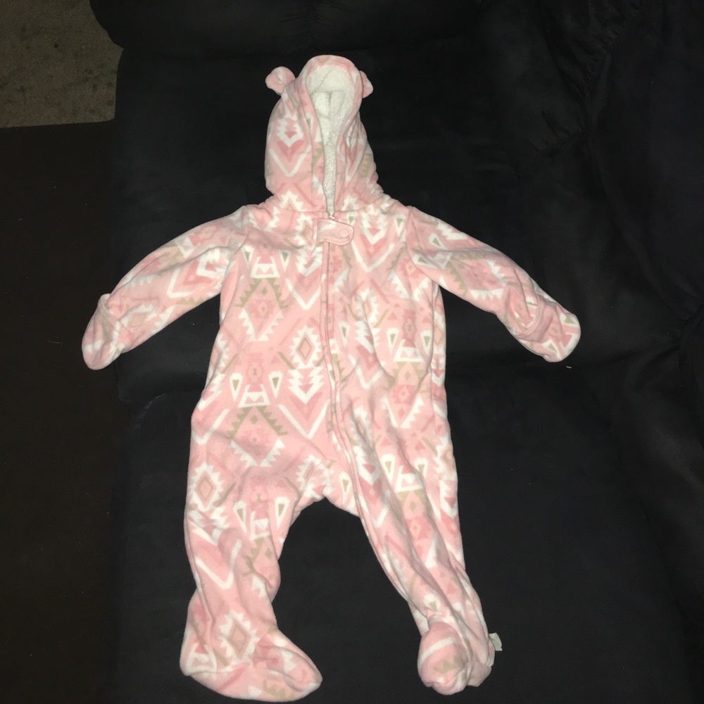 Baby girl winter warmer one piece