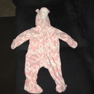 Baby girl winter warmer one piece