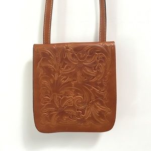 Brown Leather Crossbody Purse