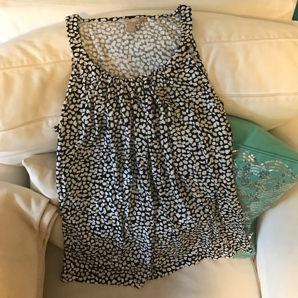 Banana Republic graphic sleeveless blouse size M
