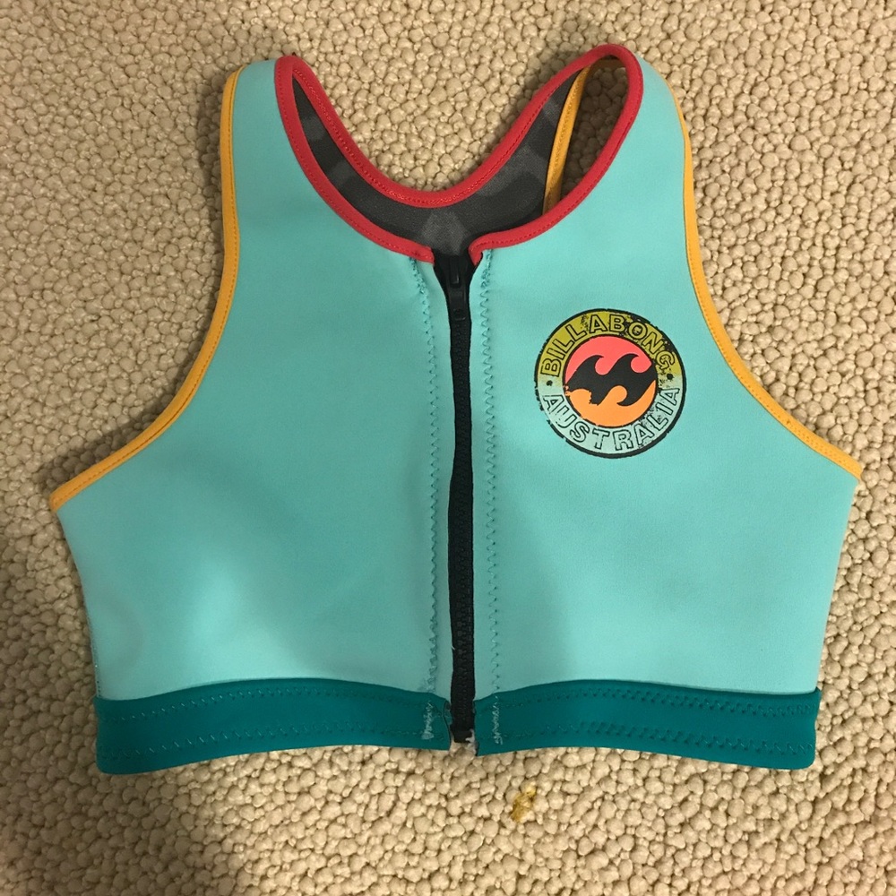 Billabong wet suit crop top. US size 2
