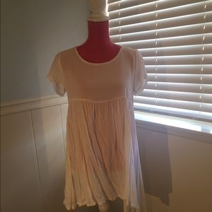 White American Apparel Tshirt Dress
