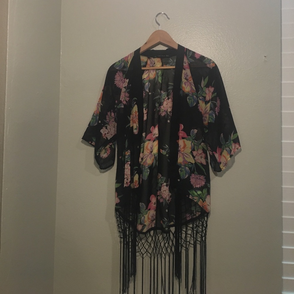 kimono  in floral prink