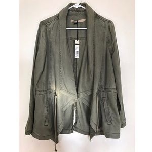 Women's Olive Green Utility Jacket.