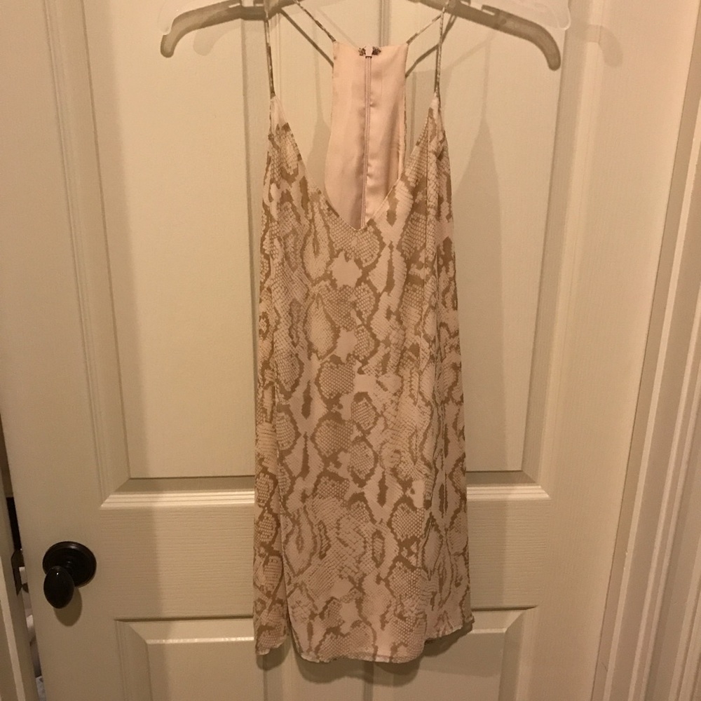 Lavender brown snakeskin dress