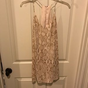Lavender brown snakeskin dress