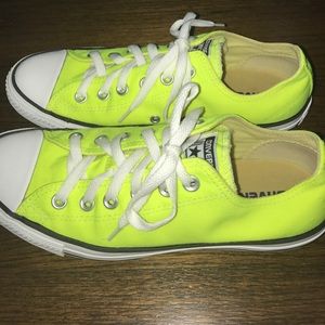 Neon Yellow Converse