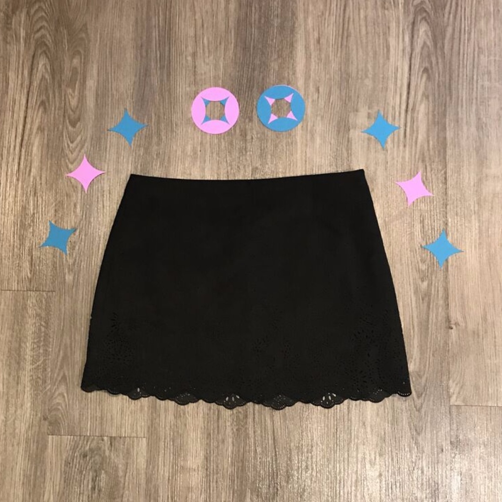 NWT Faux suede skirt