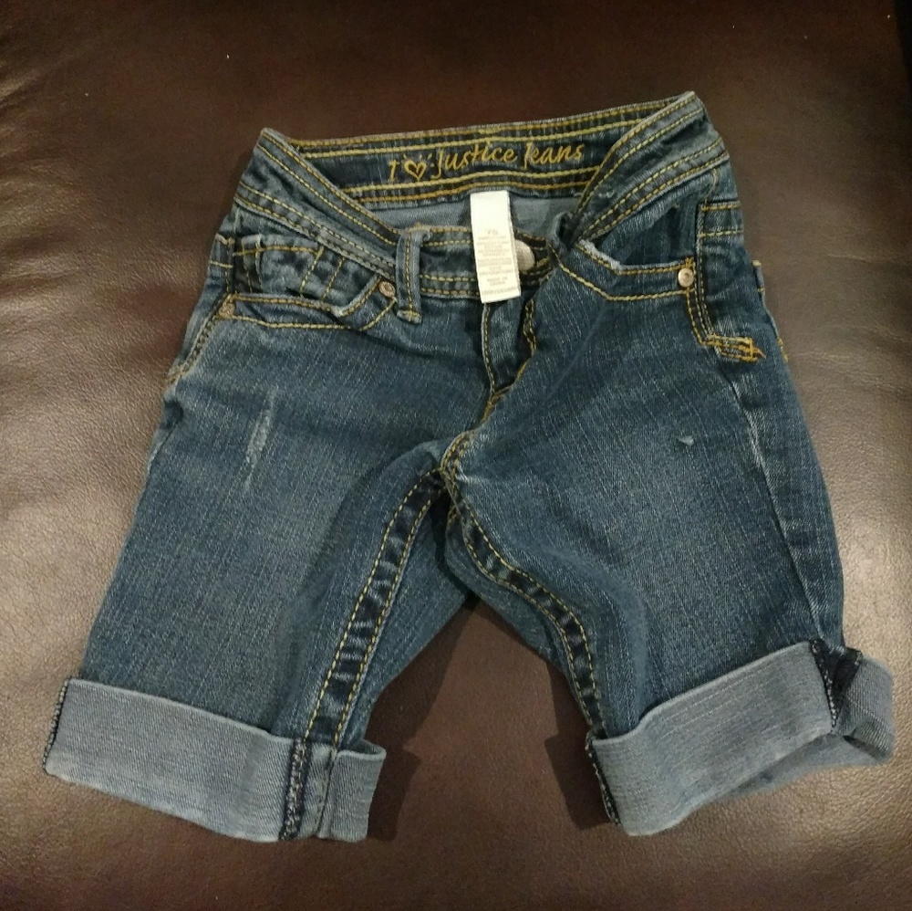 Little girl Justice shorts size 7s like new