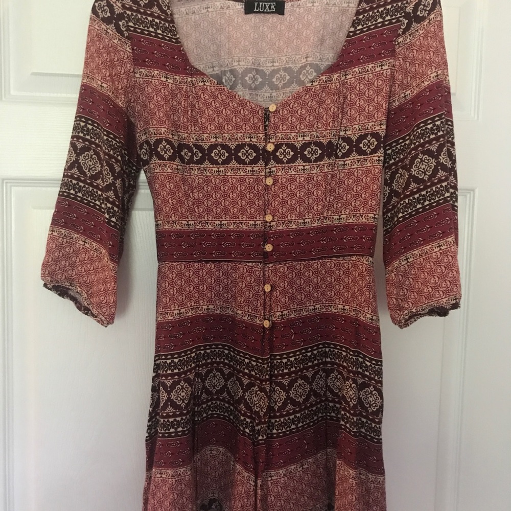 Burgundy Romper