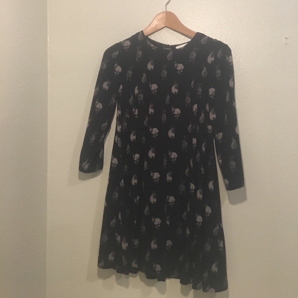 bunny print dress