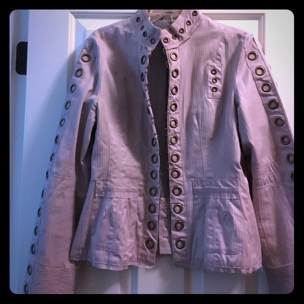 studded lavender jacket