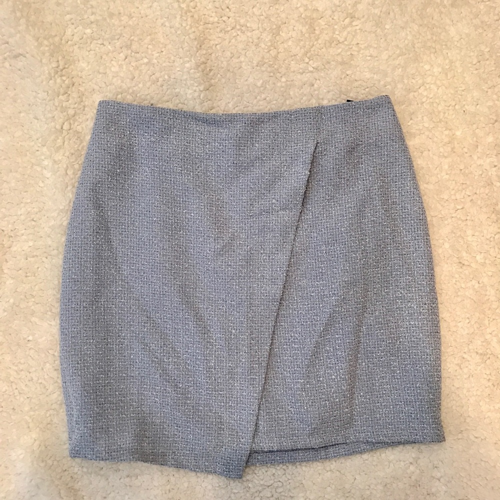Lulus Light Blue Woven Mini Skirt