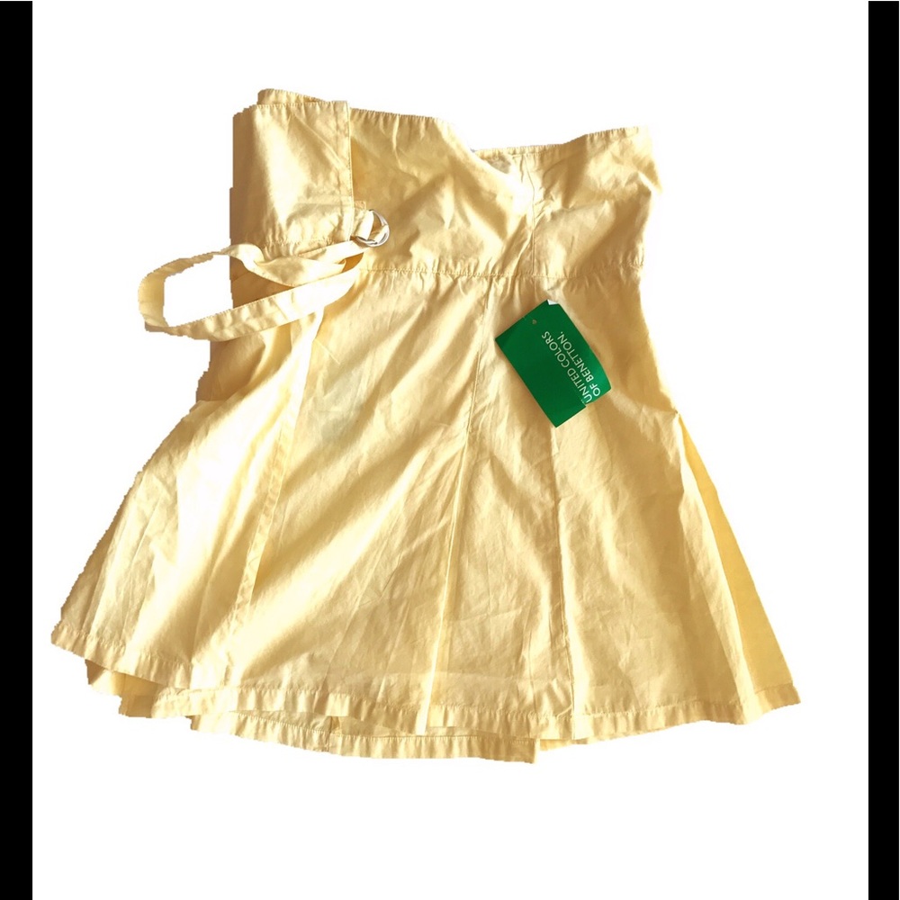 United Colors Benetton Easter Yellow pleated Skirt