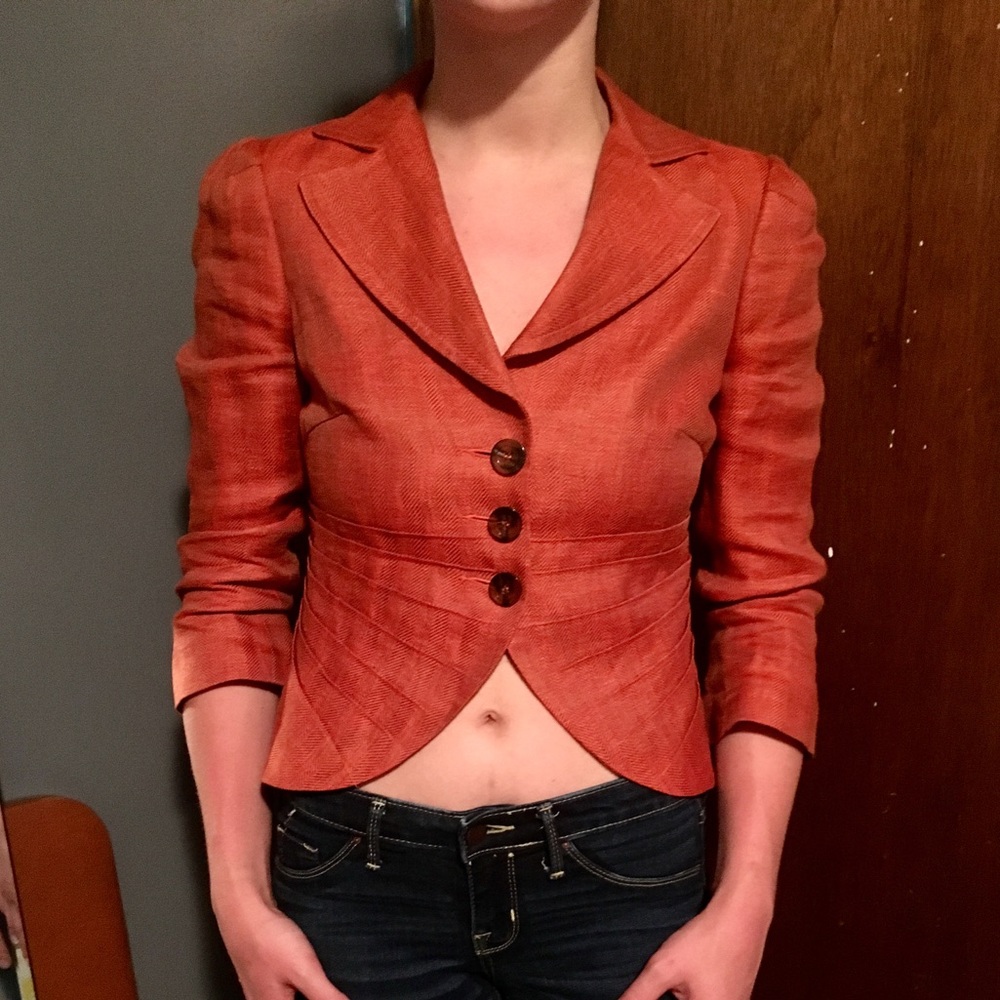 Orange Bebe blazer