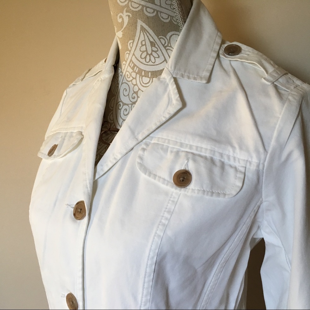 🌷SALE!🌷Lands' End White Jacket - NEW! NWT Size 6