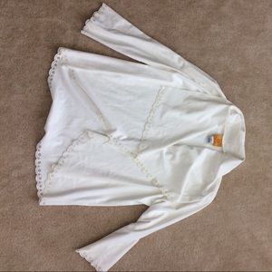 Cream, light and loose jacket