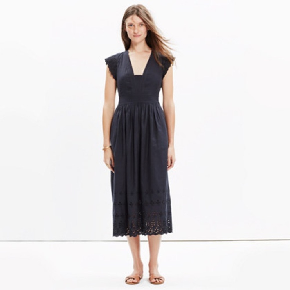 Madewell night breeze eyelet dress