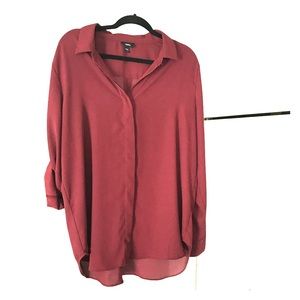 Plus-sized button down shirt