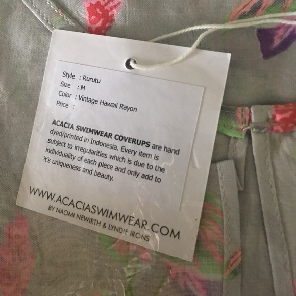 Acacia Swimwear NWT Rurutu Dress in Vintage Hawaii - Picture 3 of 3