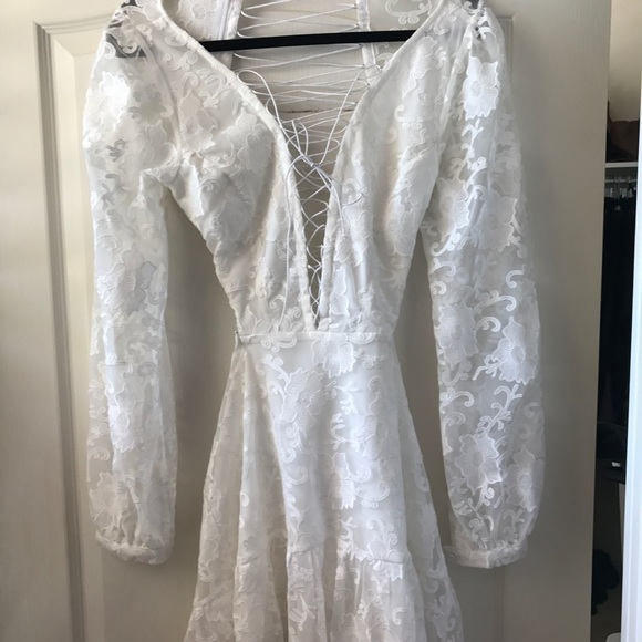 For Love & Lemons Jolene Lace Up Dress - Picture 3 of 5