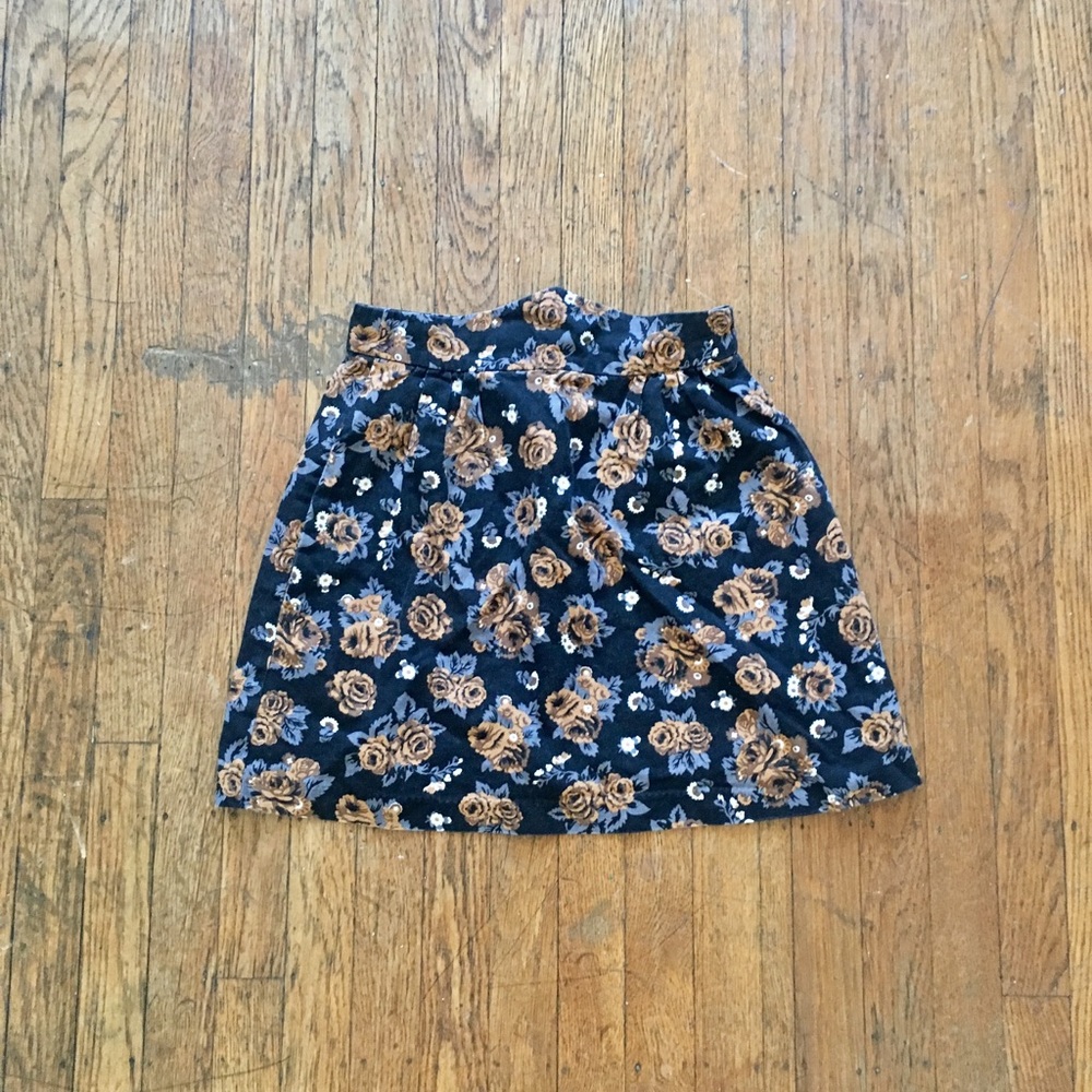 Built by Wendy floral high waist skirt