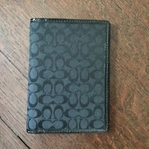 Black Coach passport holder