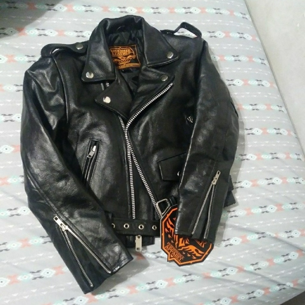 Children's leather jacket