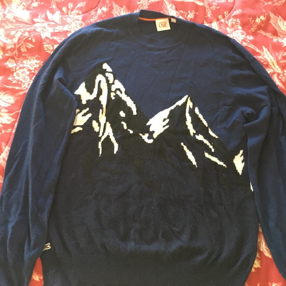 Men's Lacoste  live wool blend sweater size large