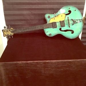 A home decor guitar
