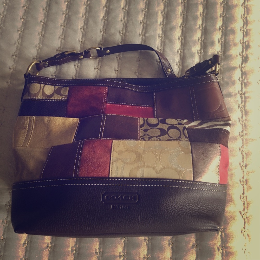 Vintage Coach Patchwork Bag