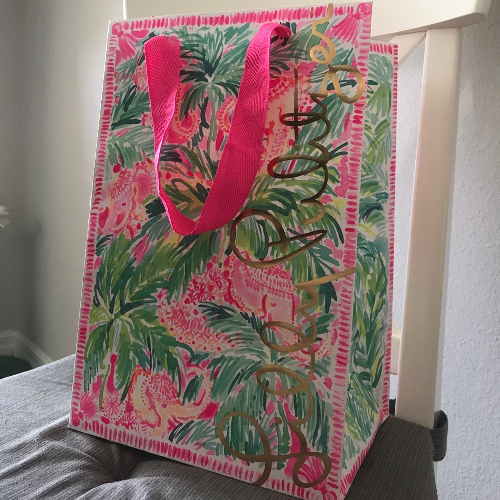 SOLD Lilly Pulitzer Elephant Gift Bag