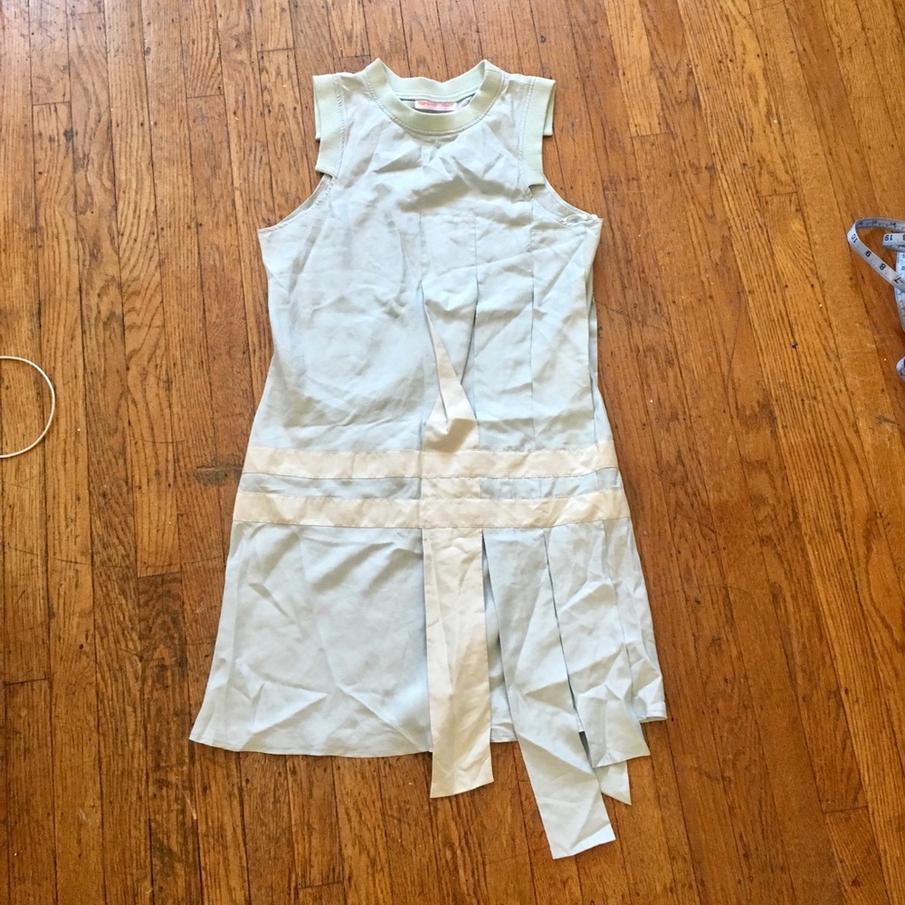 Topshop unique 100% silk panel assymetrical dress