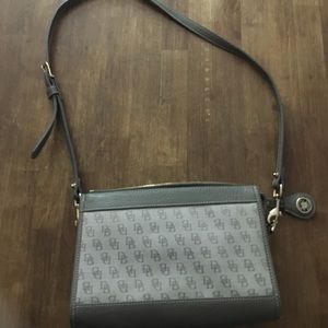 Beautiful small dooney Bourke gray shoulder bag