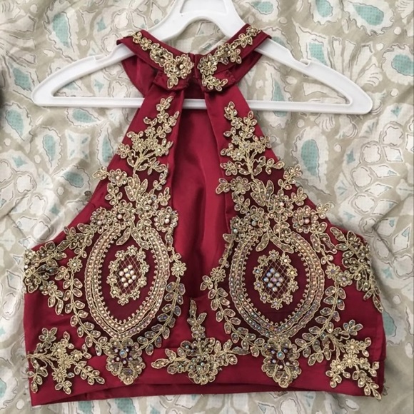Two piece Royal Red Queen Gypsy Prom dress! - Picture 3 of 4