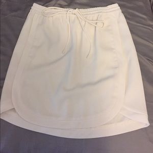J Crew drawstring skirt. Ivory. Size 2.