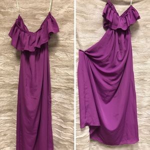 LAST CHANCE Forever 21 Purple Maxi Ruffle Dress