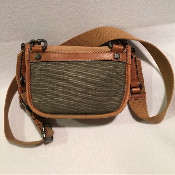 🐿 Fossil Emilia Crossbody Bag - Leather & Canvas - Picture 3 of 7
